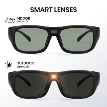 0.1 Seconds Photochromic Polarized Sunglasses with Blue Light Blocking P1153